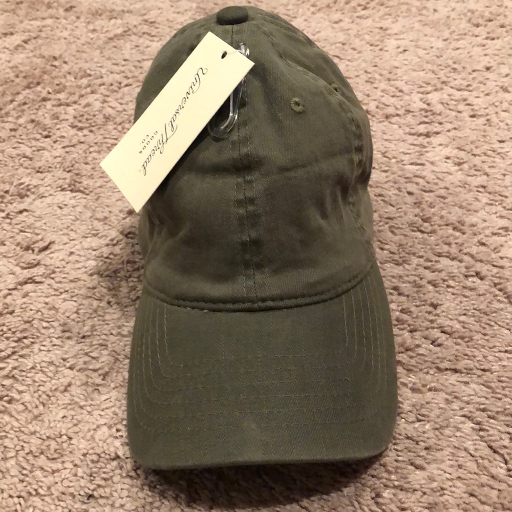 Olive green baseball cap